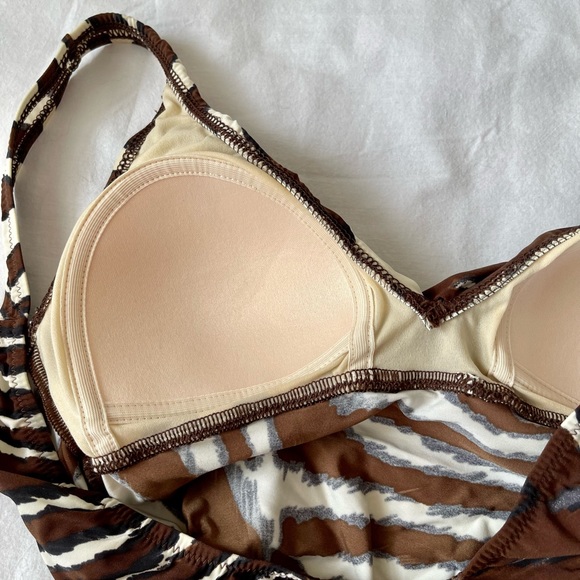 DIVA by Rachel Pappo Animal print one piece swimsuit - Picture 3 of 8